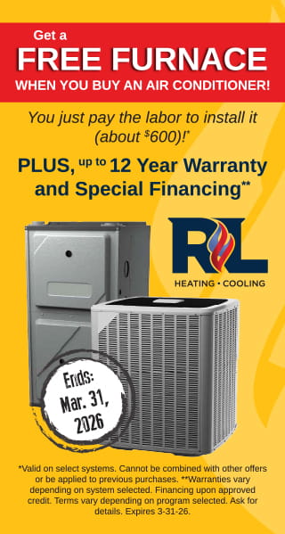 Free furnace when you buy an air conditioner.